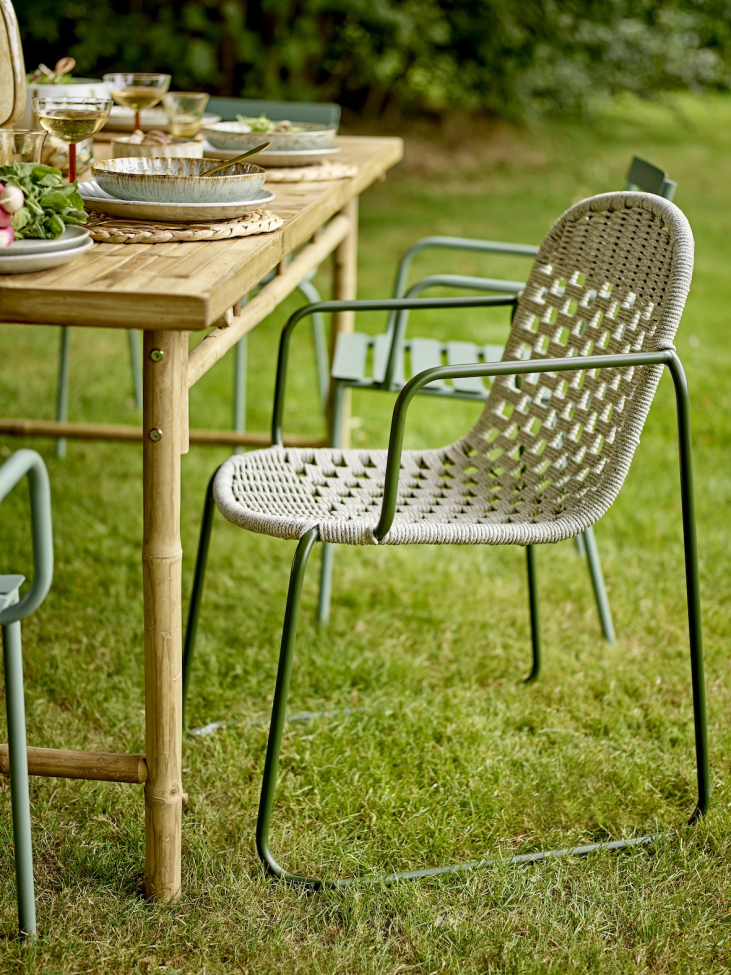 Sedia da giardino 'Calana' – Verde/Metallo