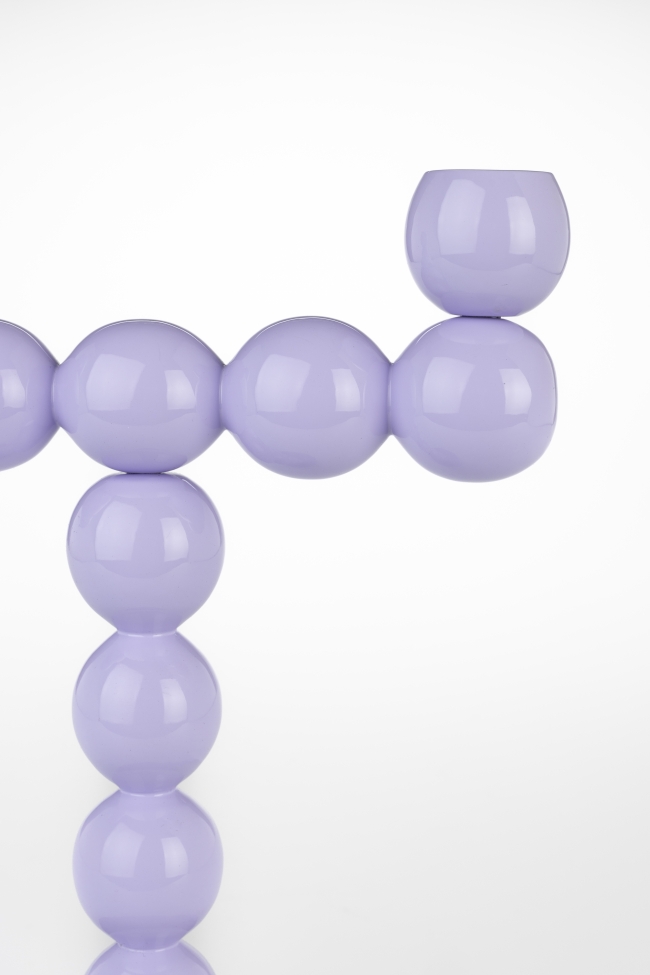 Portacandele 'Bubbles' - Viola 2