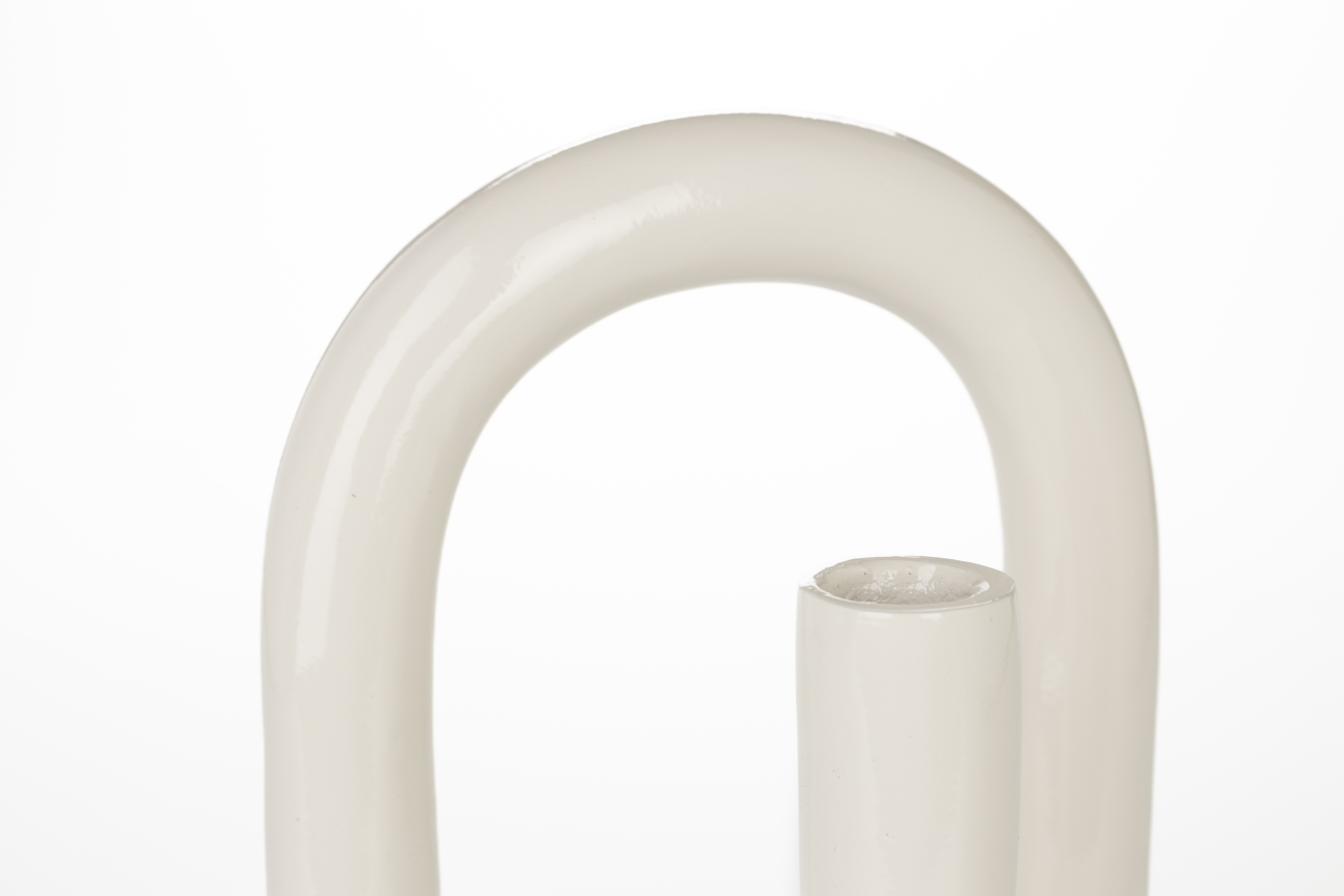 Portacandele 'Tubo' - Beige L