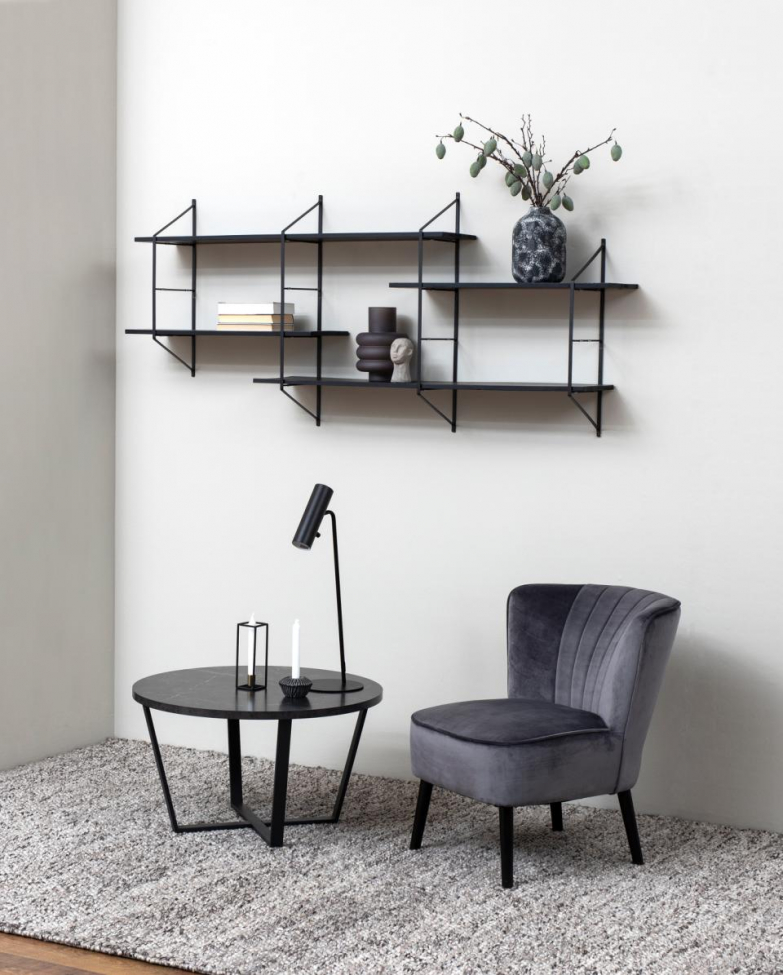 Tavolino 'Cesenatico' - Marmo/Nero