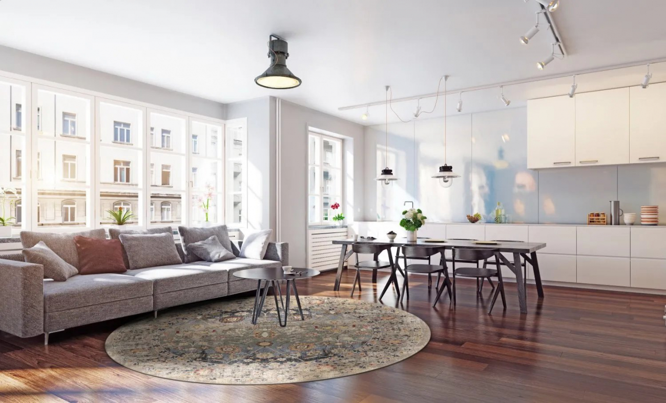 Tappeto rotondo 'Bouhjar' 160cm - Beige/Multi