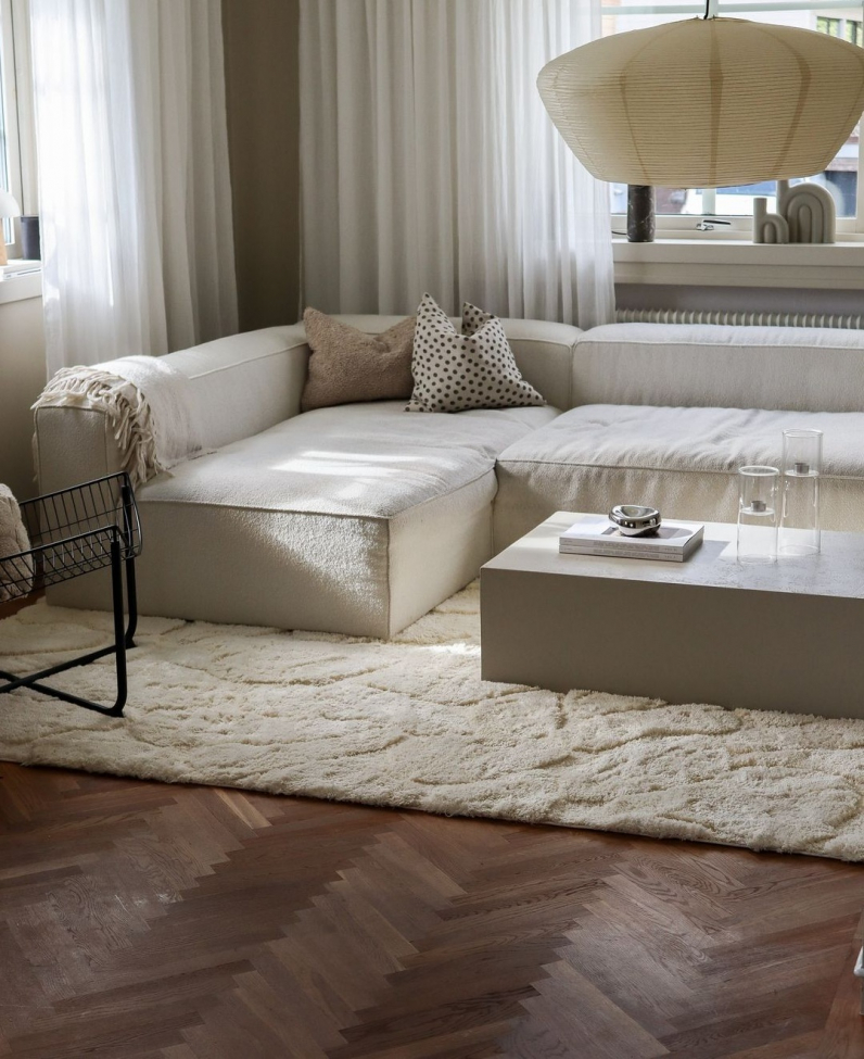 Tappeto 'Ada' 120x180cm - Bianco