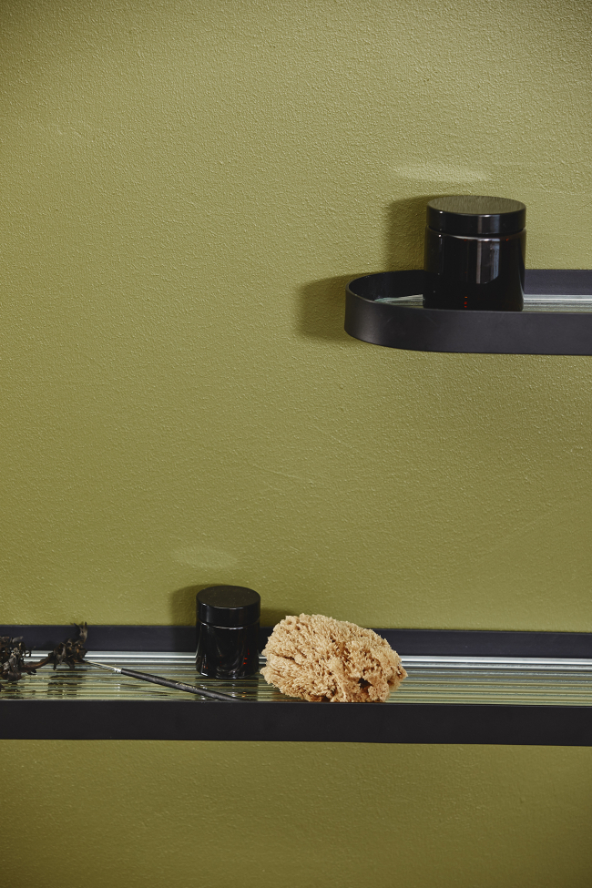 Mensola in vetro 'SOTRA' S - Nero