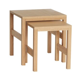 Tavolino 'Puzzle' 2 pezzi - Naturale