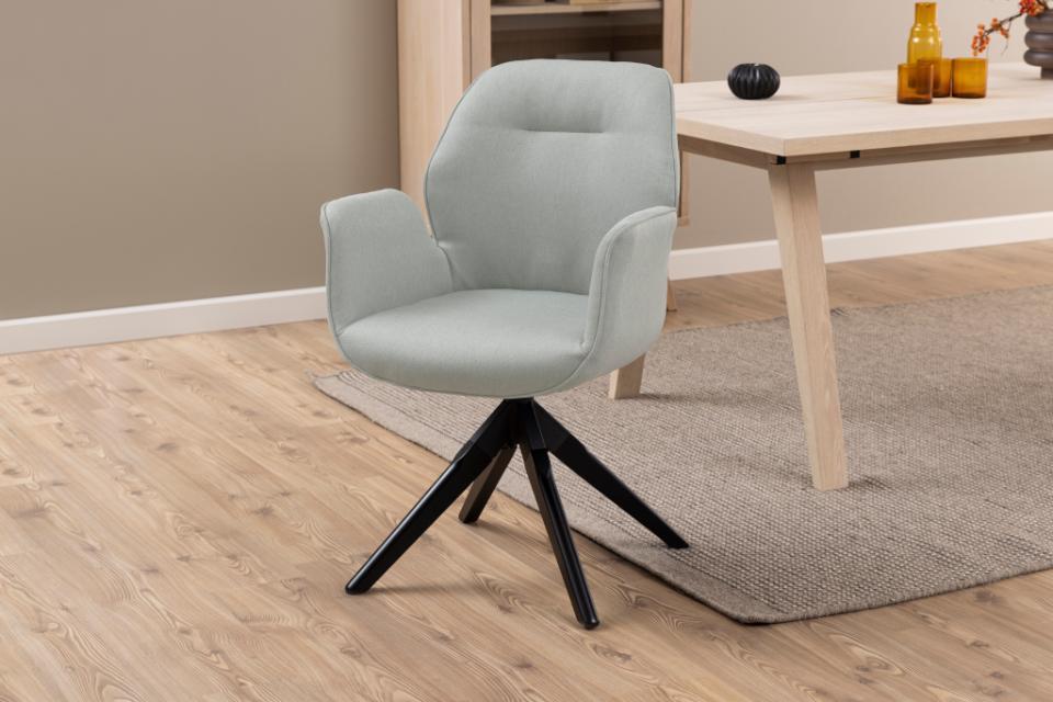 Sedia 'Bjuv' - Grigio/Nero