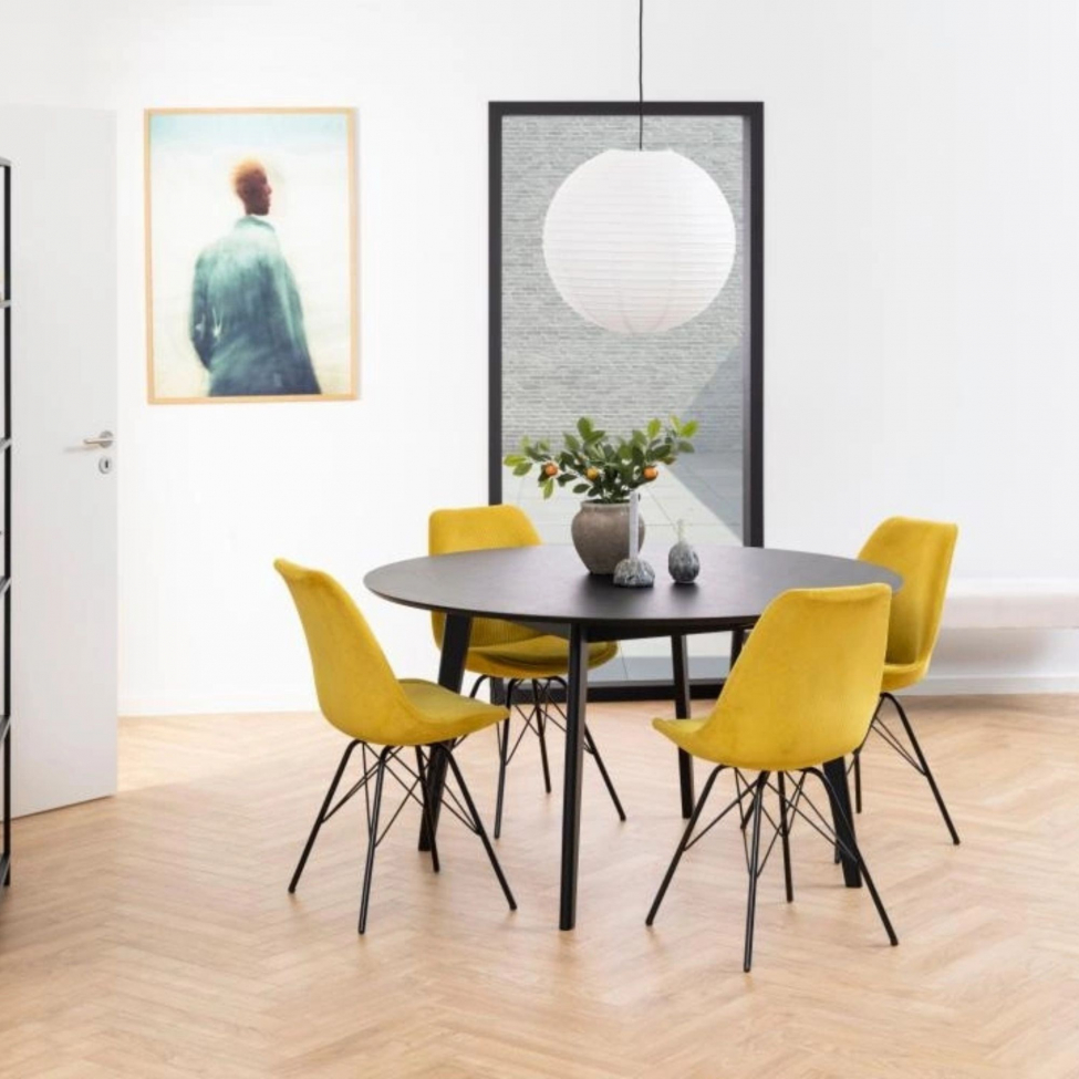 Sedia 'Eris' - Giallo/Nero