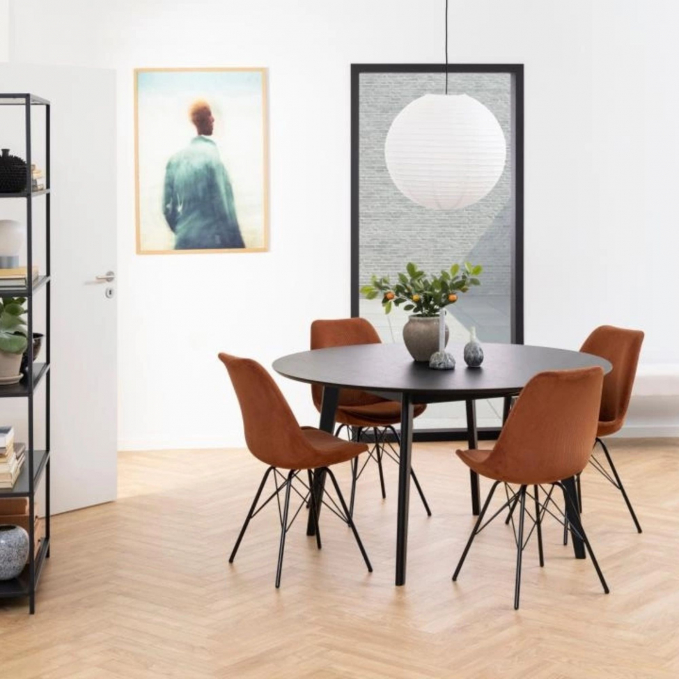 Sedia 'Eris' - Marrone/Nero