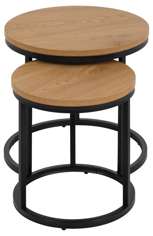 Tavolino 'Spiro' - Naturale/Nero