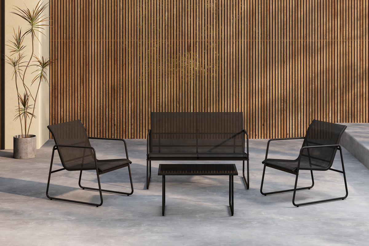 Set da lounge 'Ravena' - Nero