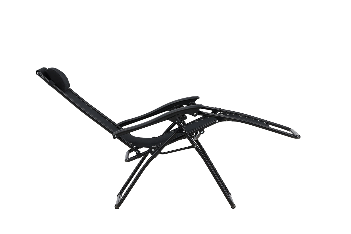 Sedia a sdraio 'Vulcano' - Nero