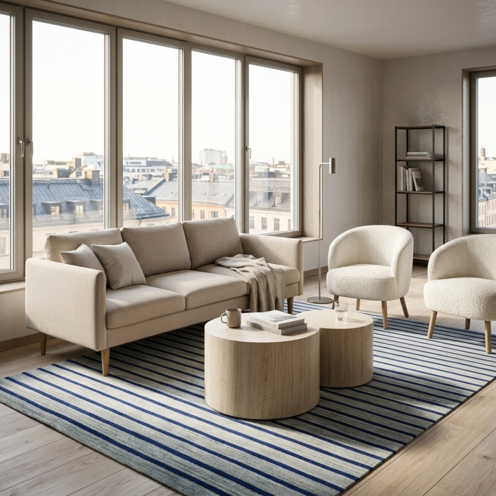 Tavolino 'Ponza' 2 pezzi - Beige