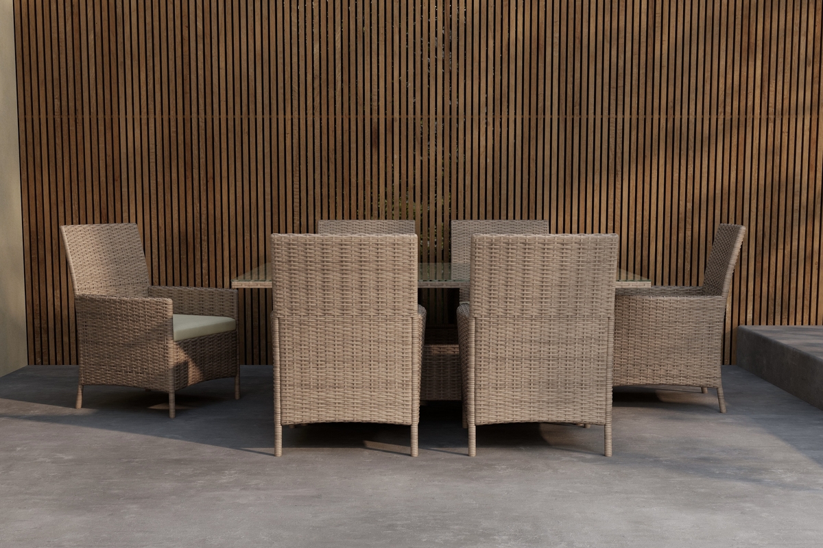 Set da pranzo 'Lefkas' – marrone