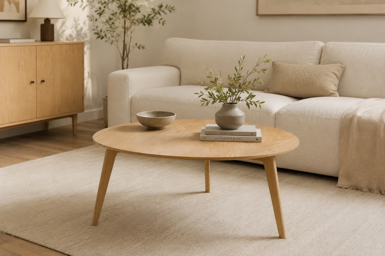 Tavolino 'Nagano' 80x80cm - Naturale