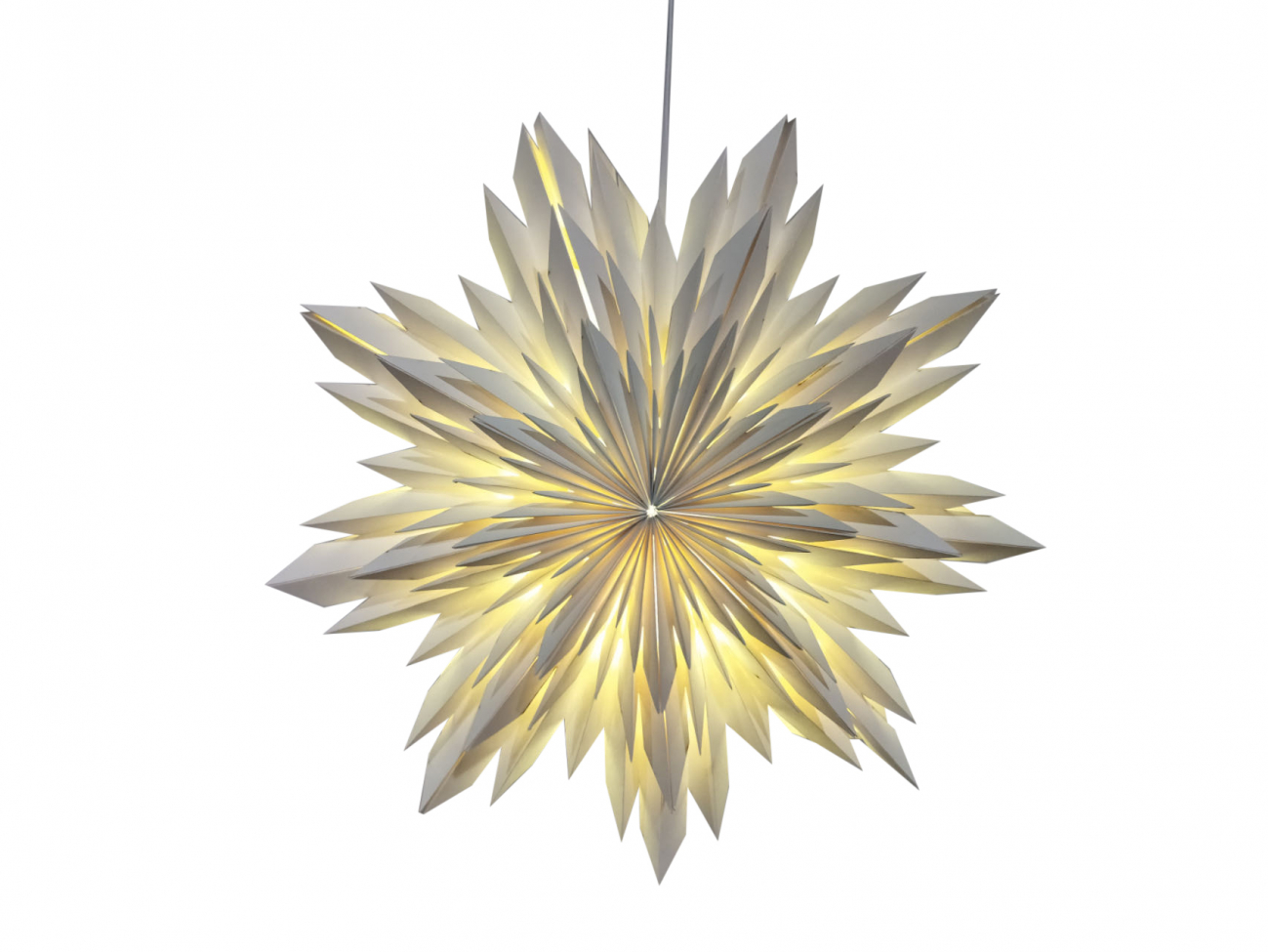 Stella dell'Avvento 'Oslo' 60cm - Beige