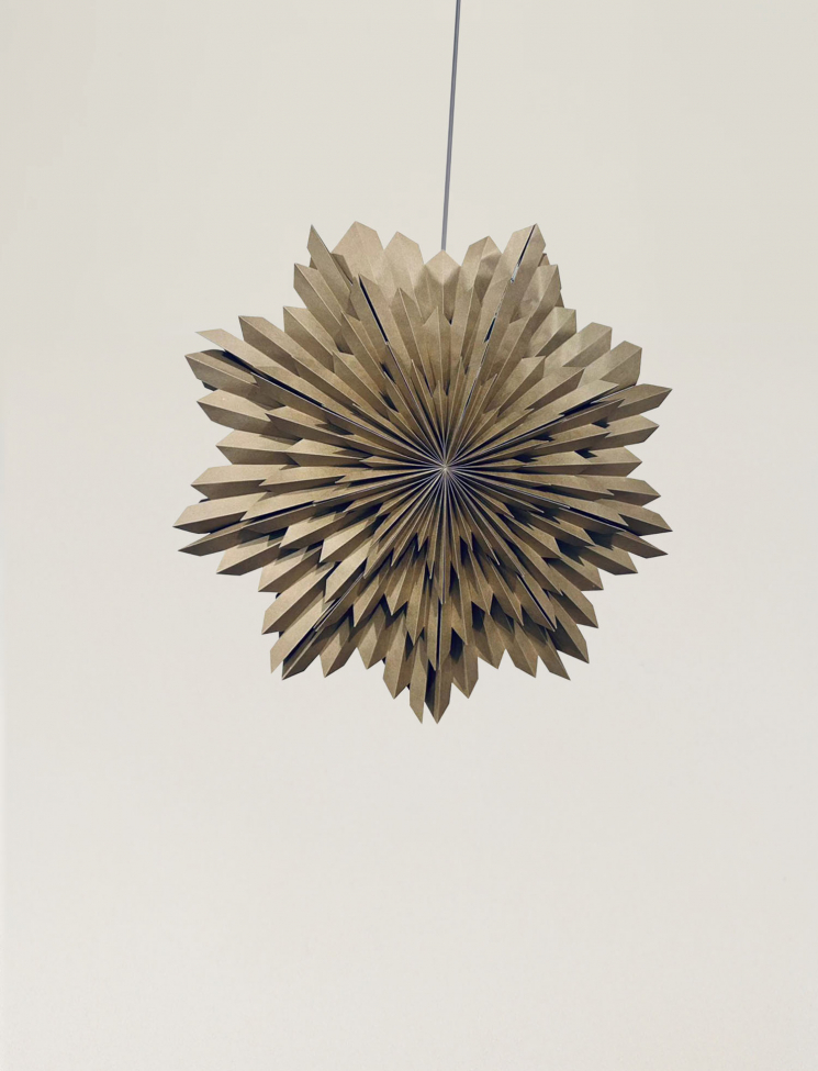 Stella dell'Avvento 'Oslo' 80cm - Marrone