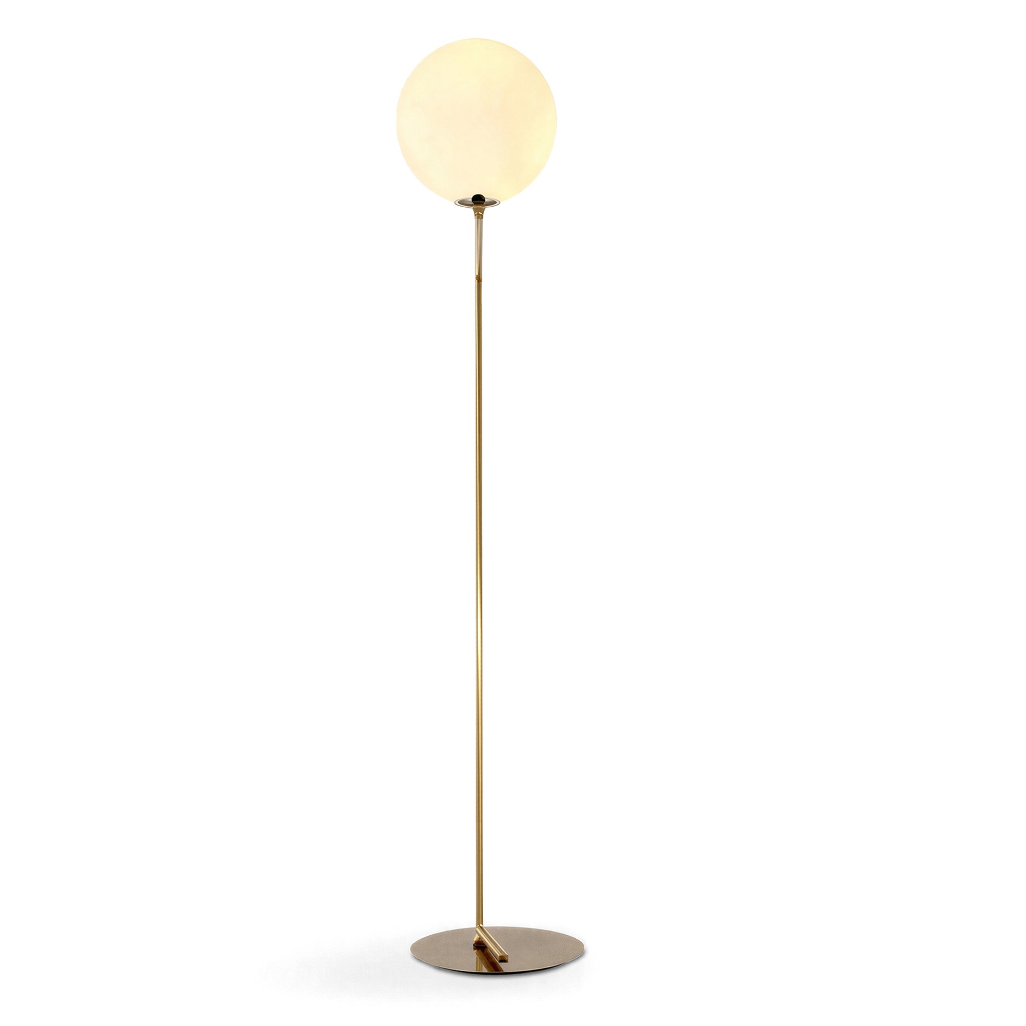 Lampada da terra 'Creme Satin' - Ottone