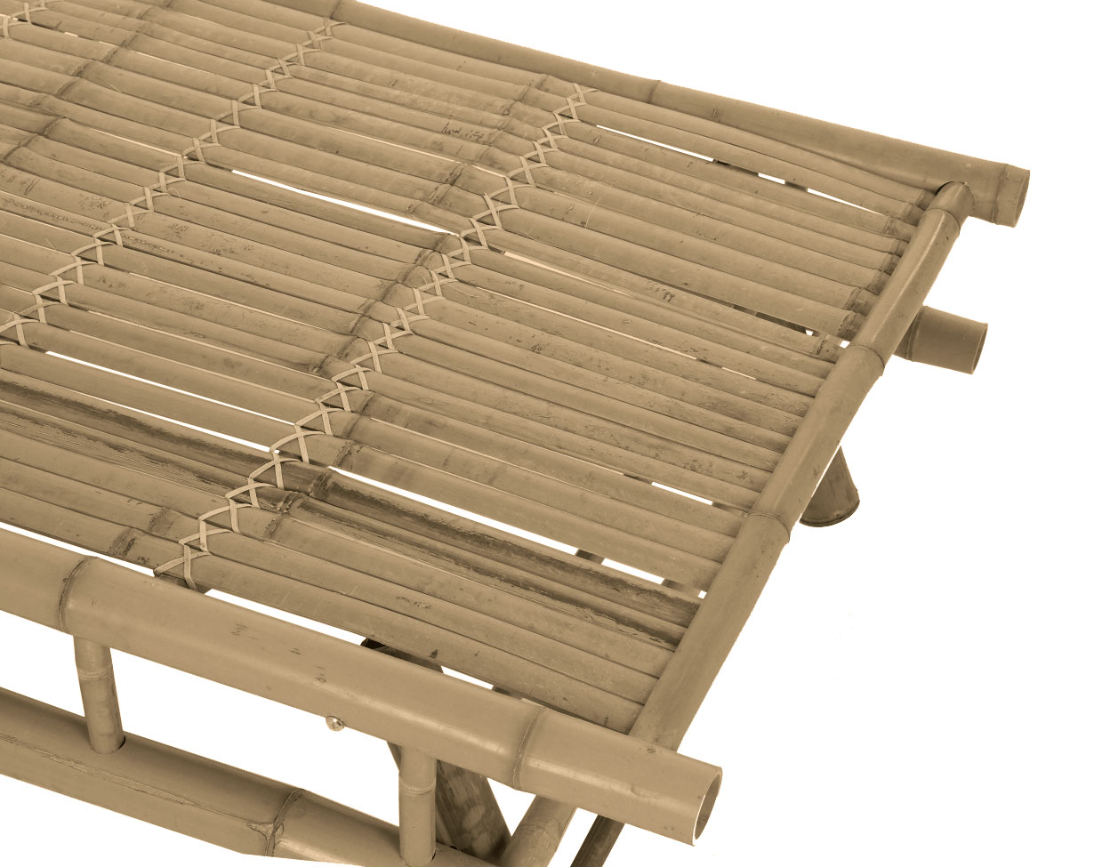 Lettino 'Bambu' - Naturale