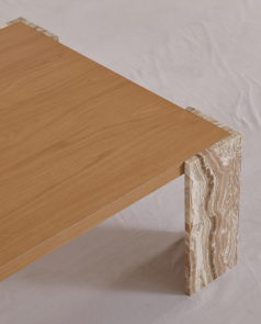 Tavolino da salotto 'Monte' 115x75cm - Naturale