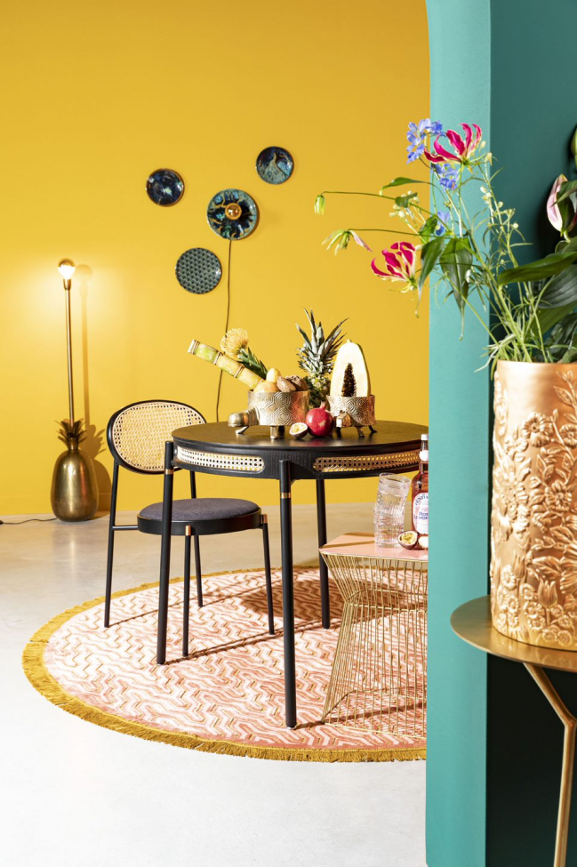 Tavolo da pranzo 'Don't Stop the Webbing' - Nero