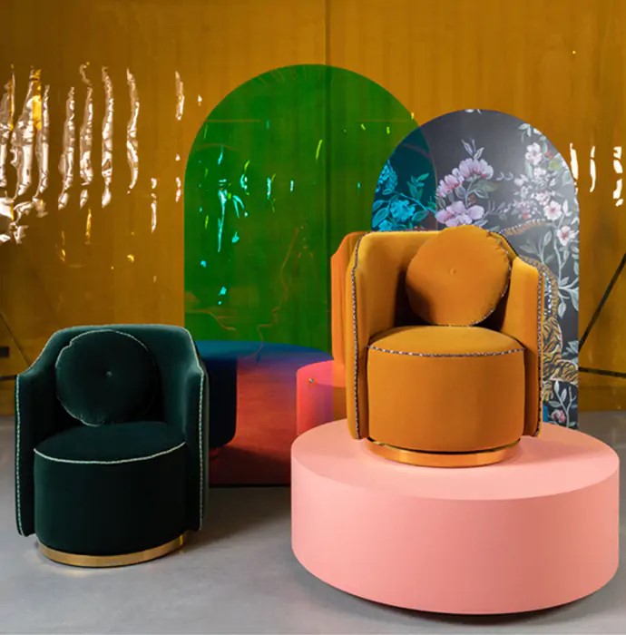 Poltrona 'Sassy' - Giallo