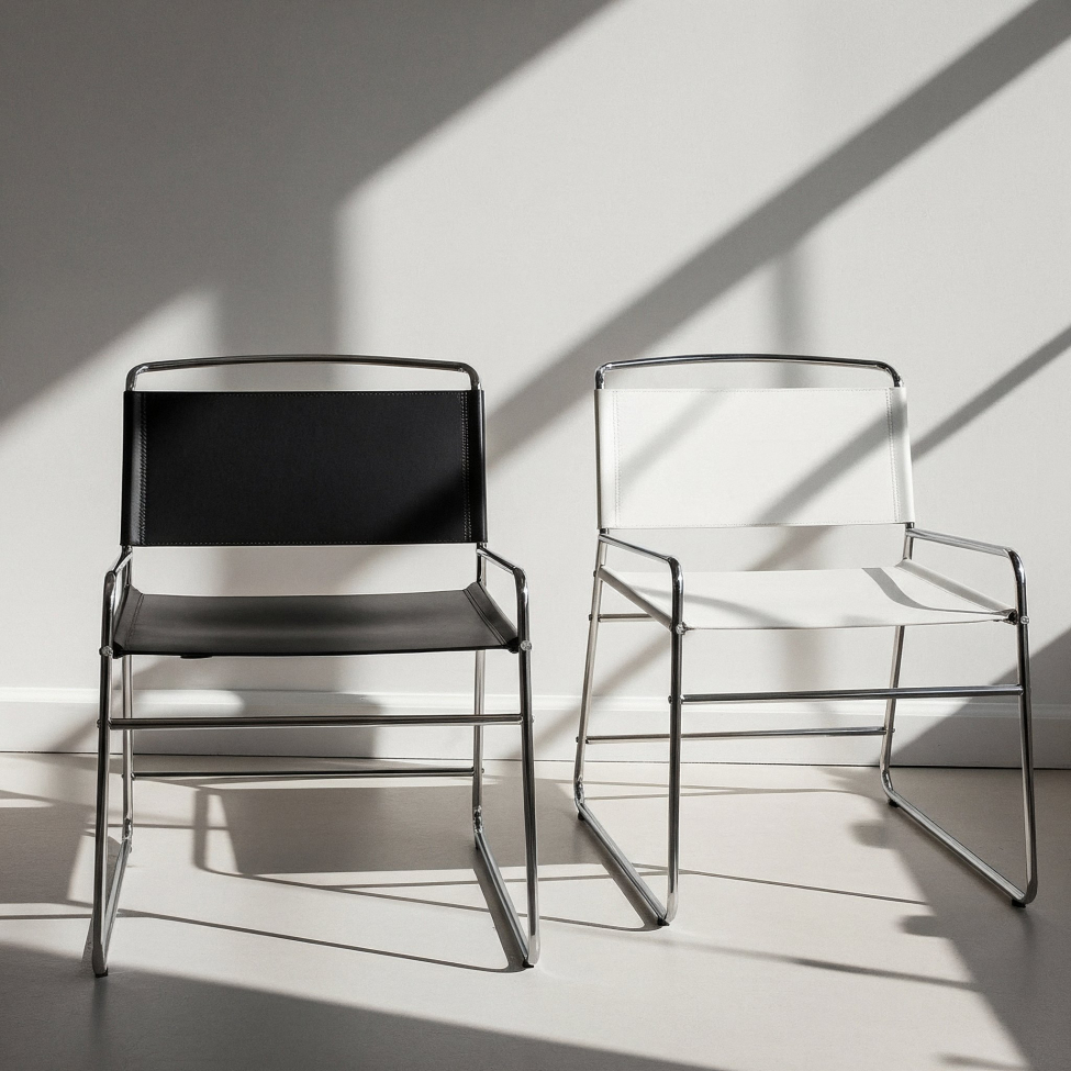 Sedia 'Lucca' - Nero