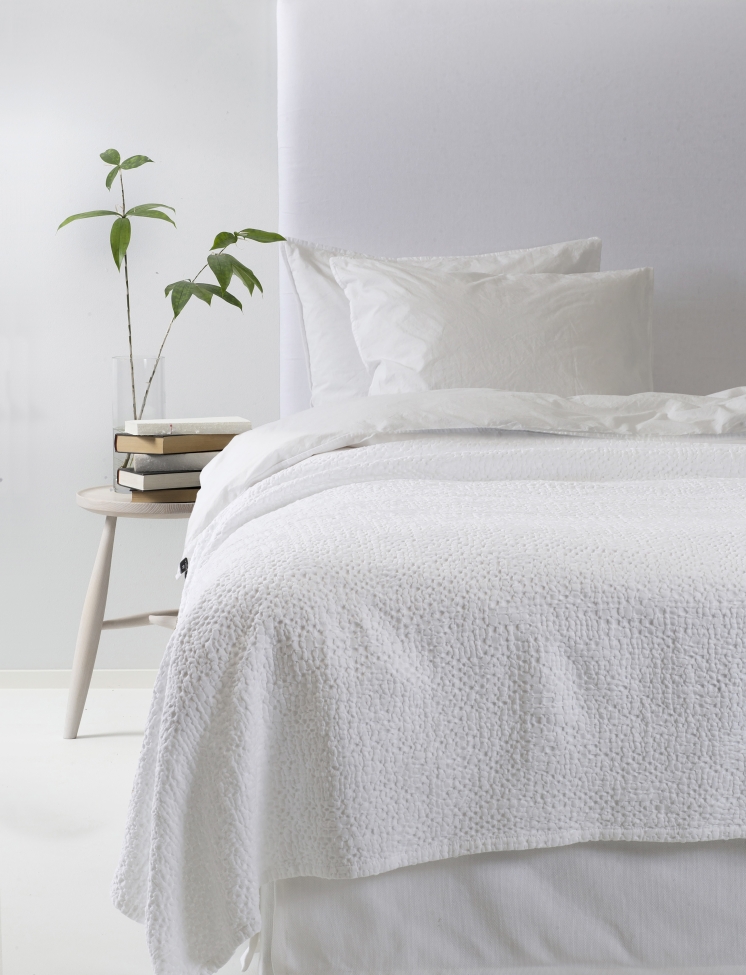 Coperta 'Dani' 260x260 - Bianco