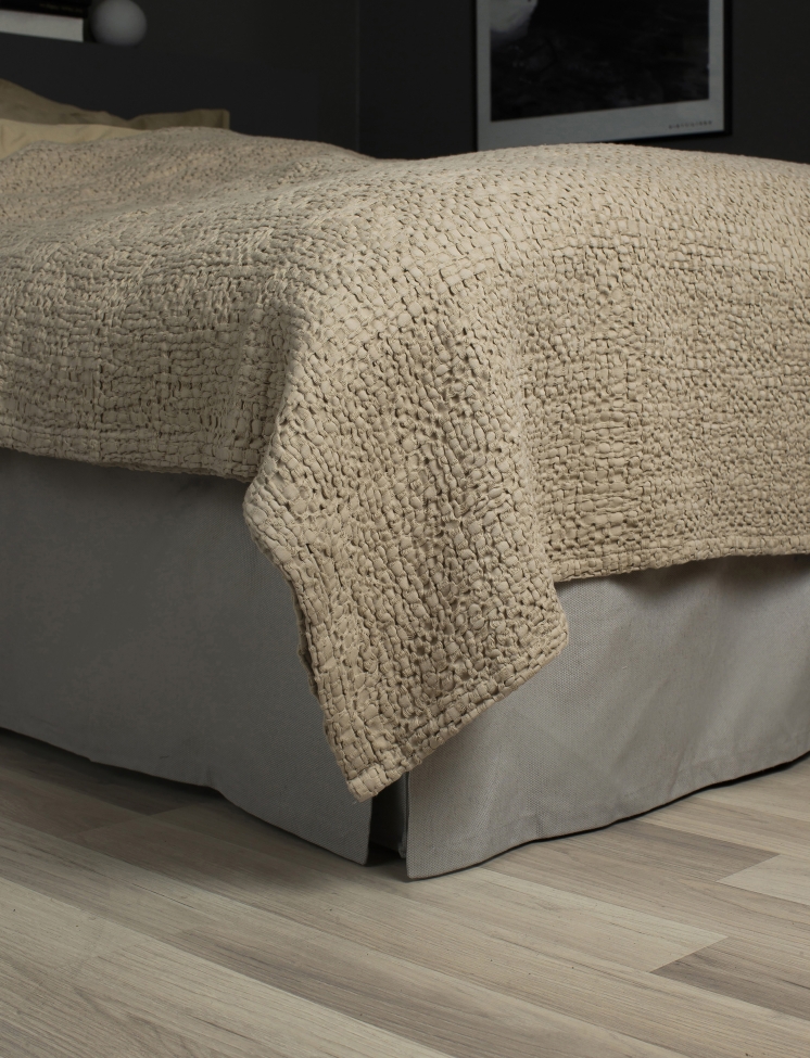 Coperta 'Dani' 260x260 - Beige