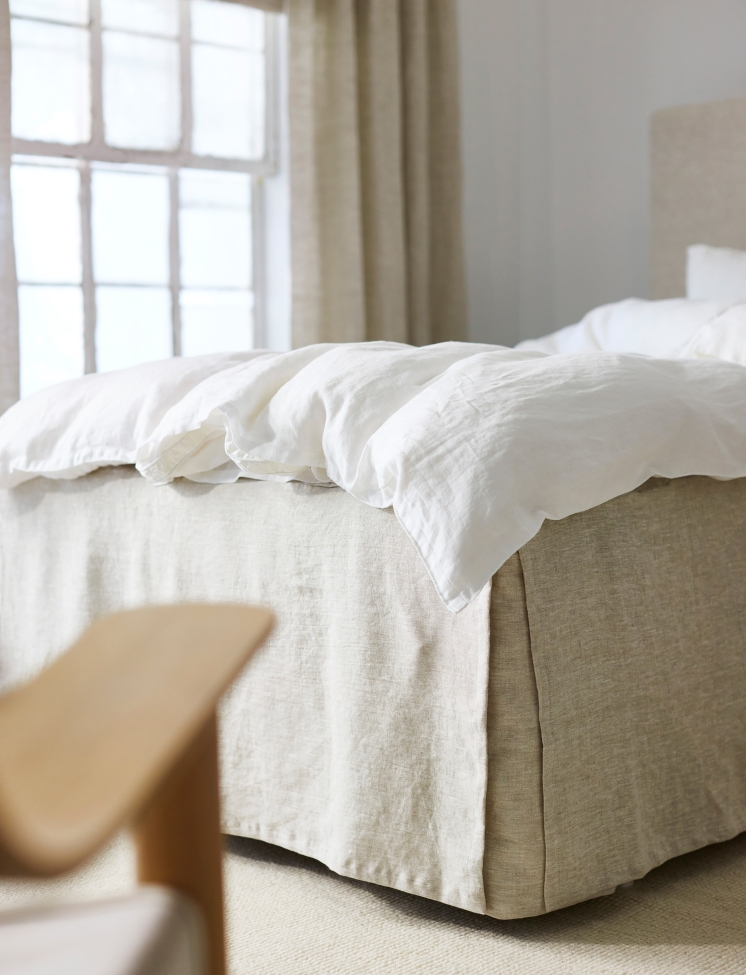 Copertura per letto 'Miramar' 120x220x52 - Naturale