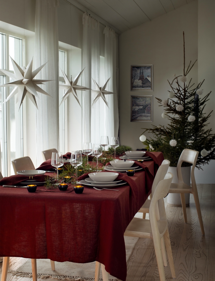 Tovaglia 'Sunshine' 145x330 - Rosso