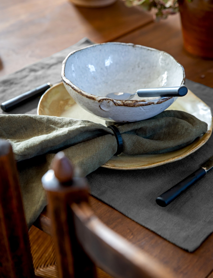 Anello per serviette 'Kiruna' 4-pack - Nero