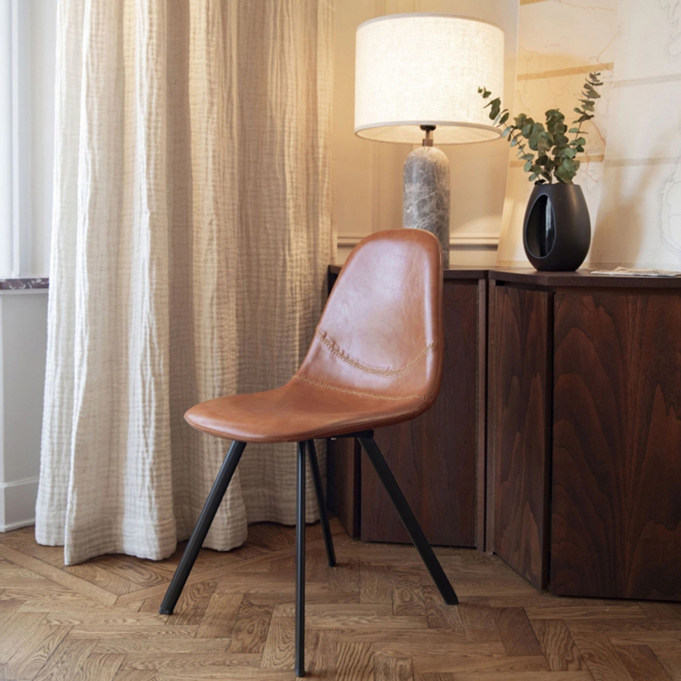 Sedia 'Carrie' - Cognac