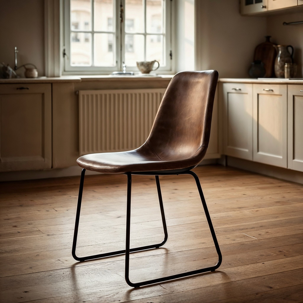 Sedia 'Retro' - Marrone