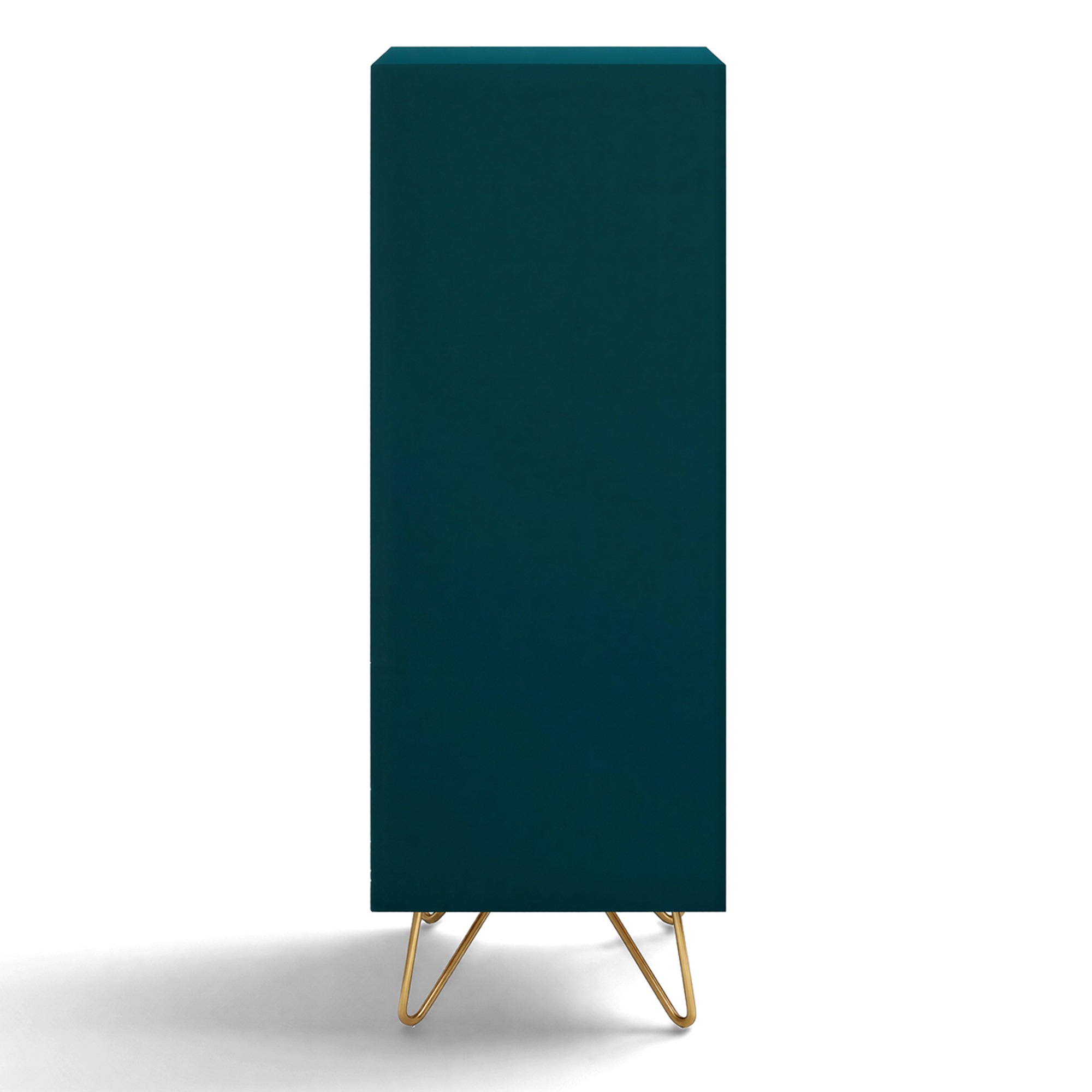Cassettiera 'Elle' 45x110 - Turchese/Ottone