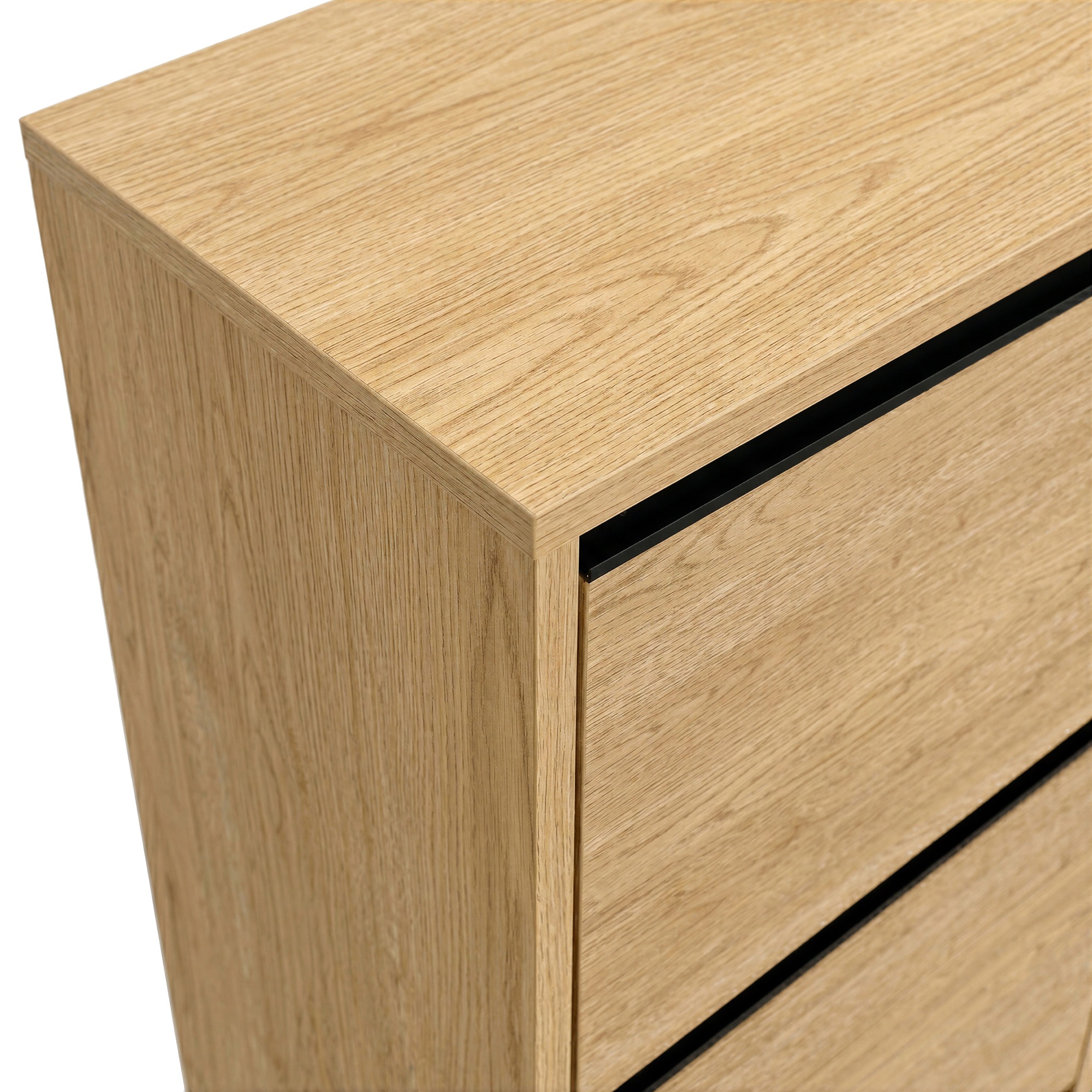 Scarpiera 'Elle' - Rovere/Nero