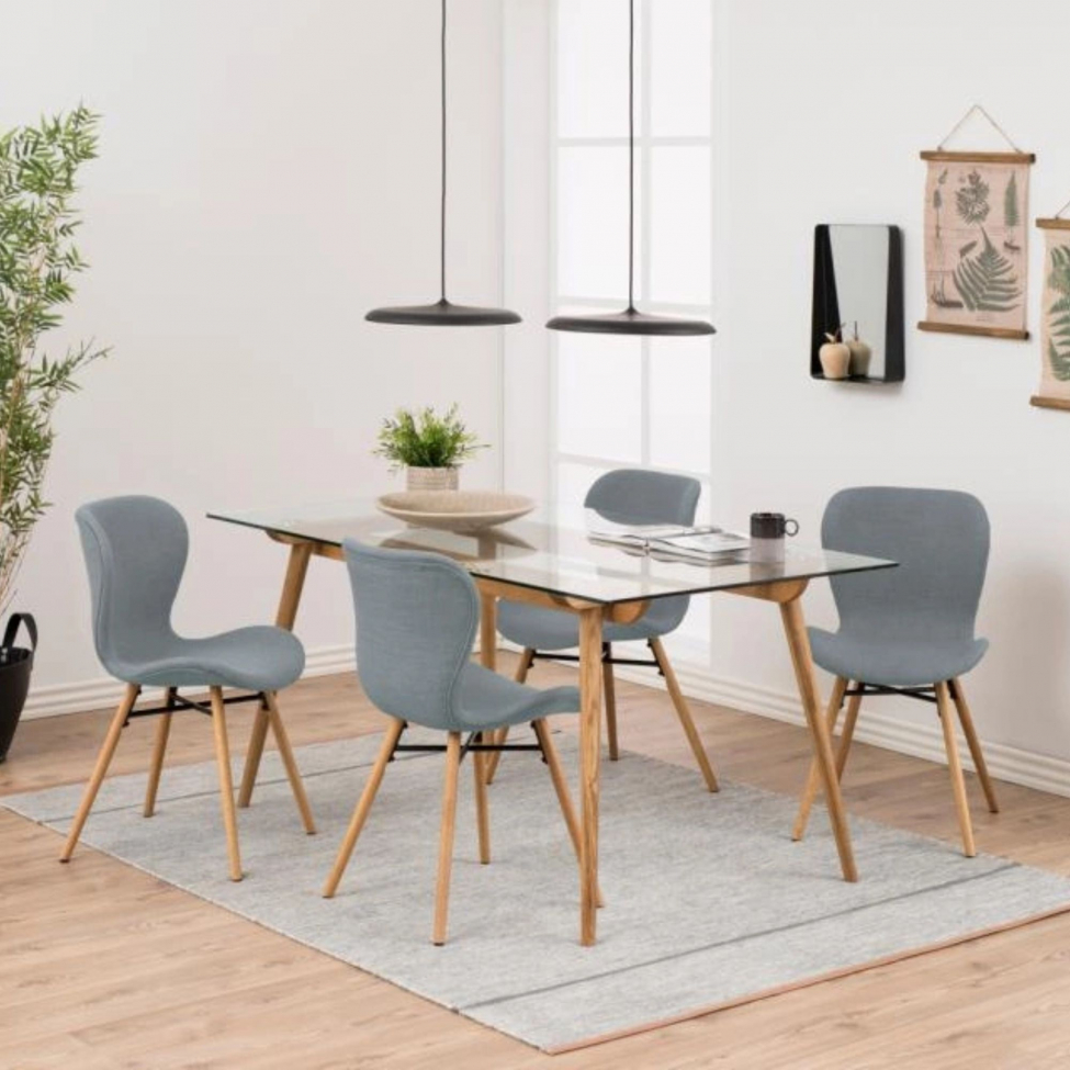 Sedia 'B&ouml;da' - Grigia/Naturale