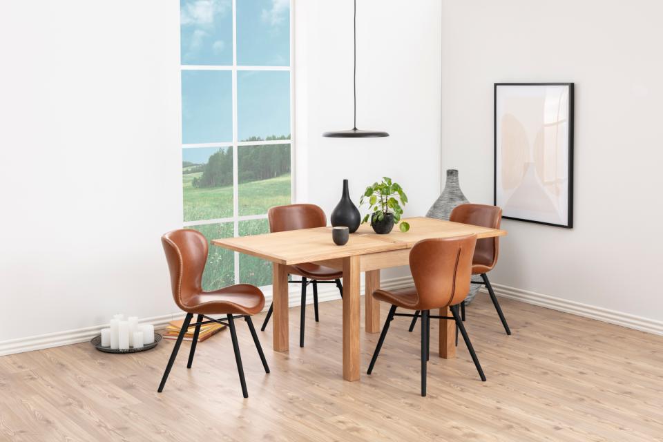 Sedia 'Böda' - Nero/Marrone