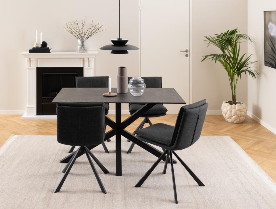 Tavolo da pranzo 'Heaven' 135x80cm - Nero