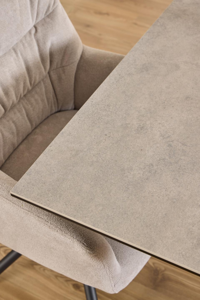 Tavolo da pranzo 'Heaven' 135x80cm - Grigio/Nero