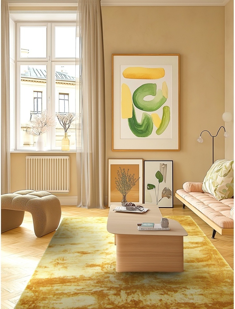 Tappeto 'Aranga Super Soft' - Giallo
