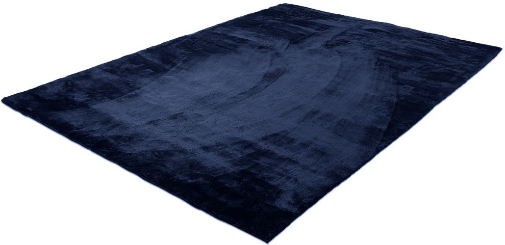 Tappeto a pelo lungo 'Aranga Super Soft' - Blu scuro
