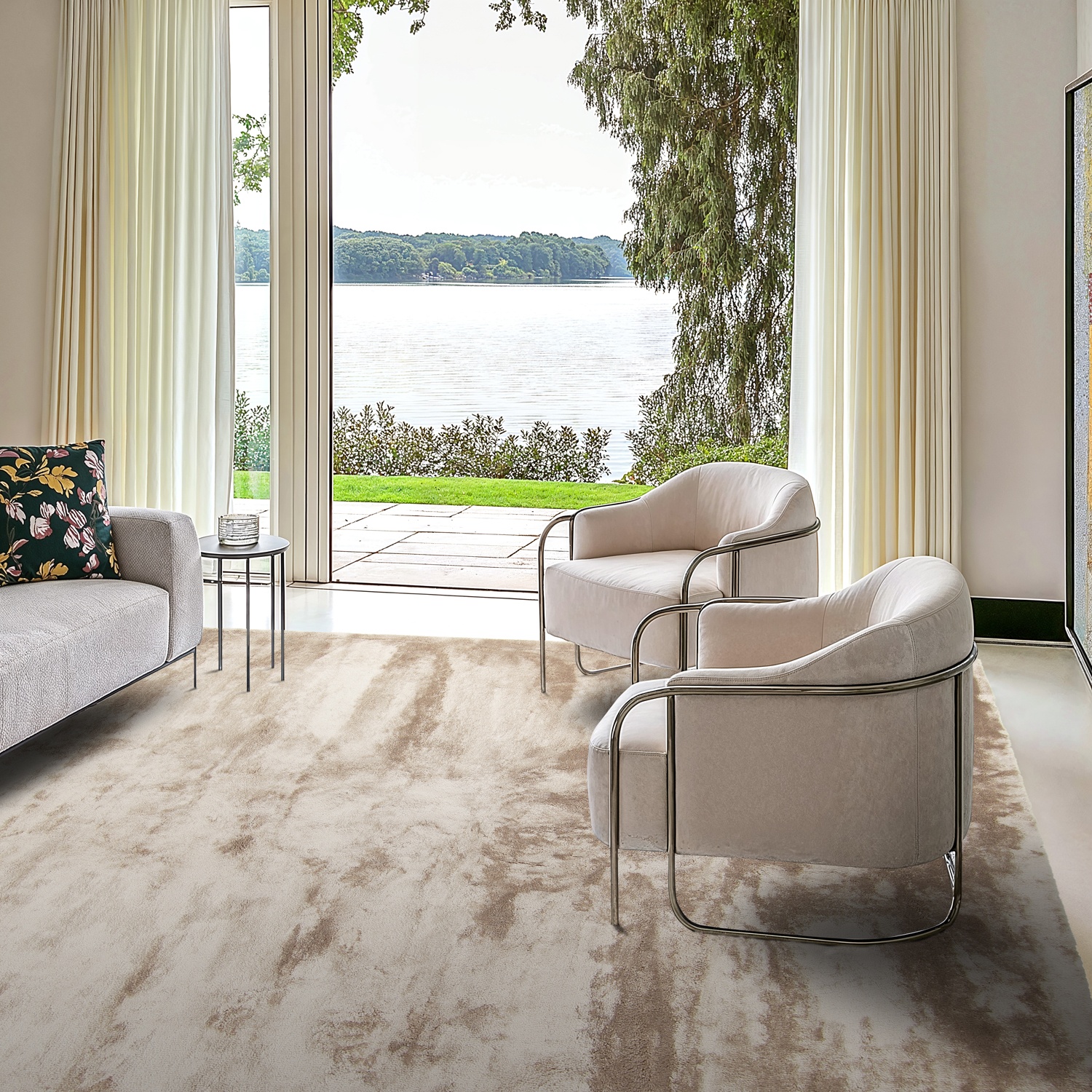 Tappeto a pelo lungo 'Aranga Super Soft Fur' - Marrone