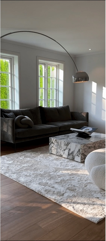 Tappeto rotondo 'Aranga Super Soft' - Beige