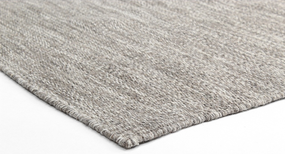 Tappeto in lana 'Dhurry' - Beige