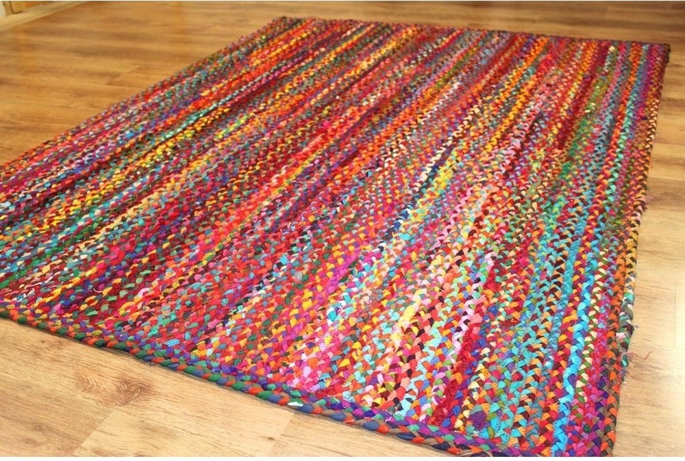 Tappeto di stracci 'Flätan' - Multicolore