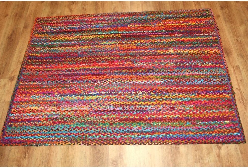 Tappeto di stracci 'Flätan' - Multicolore