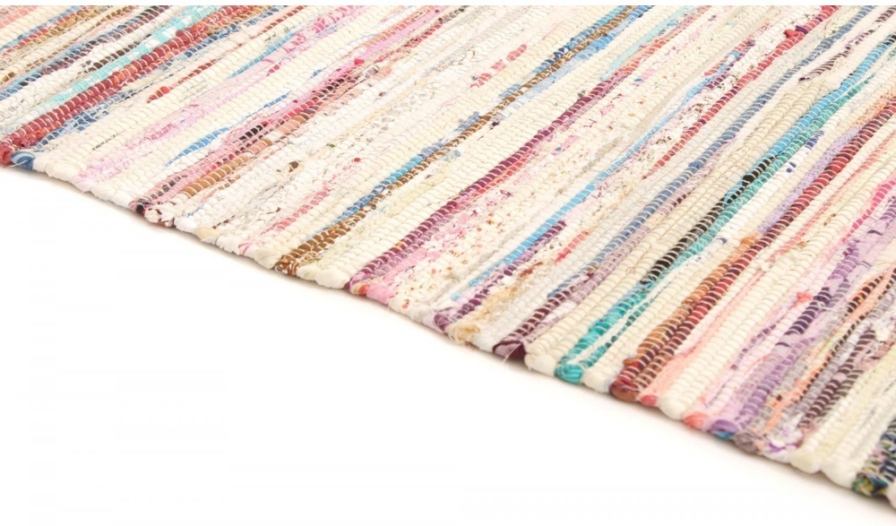 Tappeto di stracci 'Home' - Multicolore chiaro