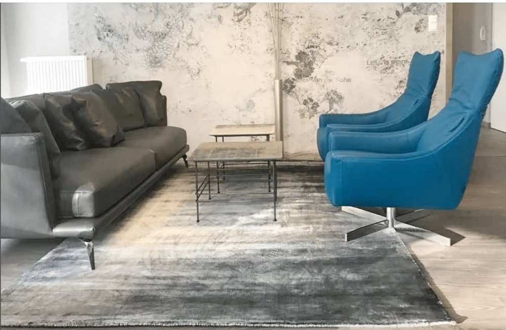 Tappeto in viscosa 'Jodhpur' - Grigio