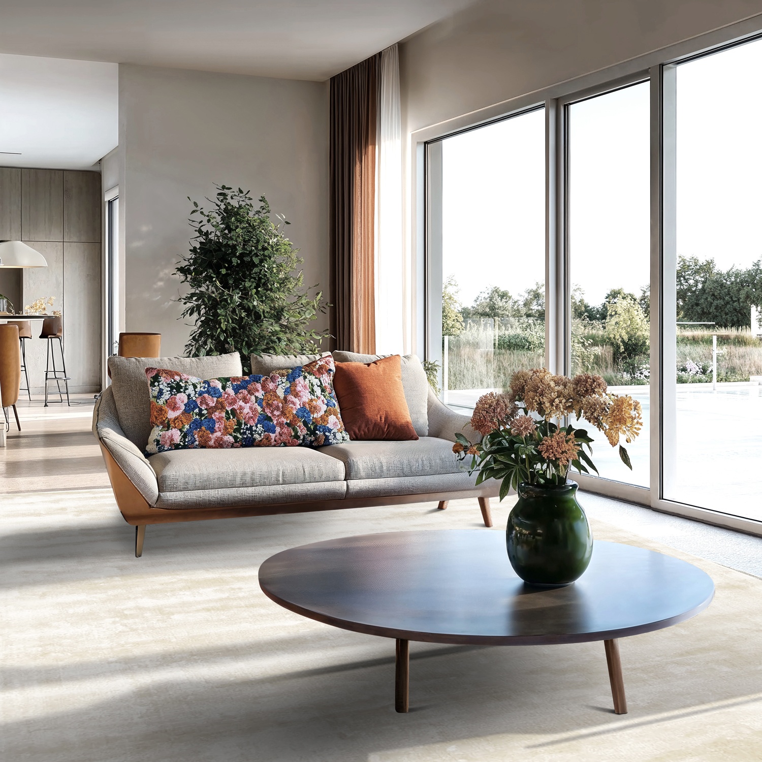 Tappeto in viscosa 'Jodhpur' - Beige chiaro