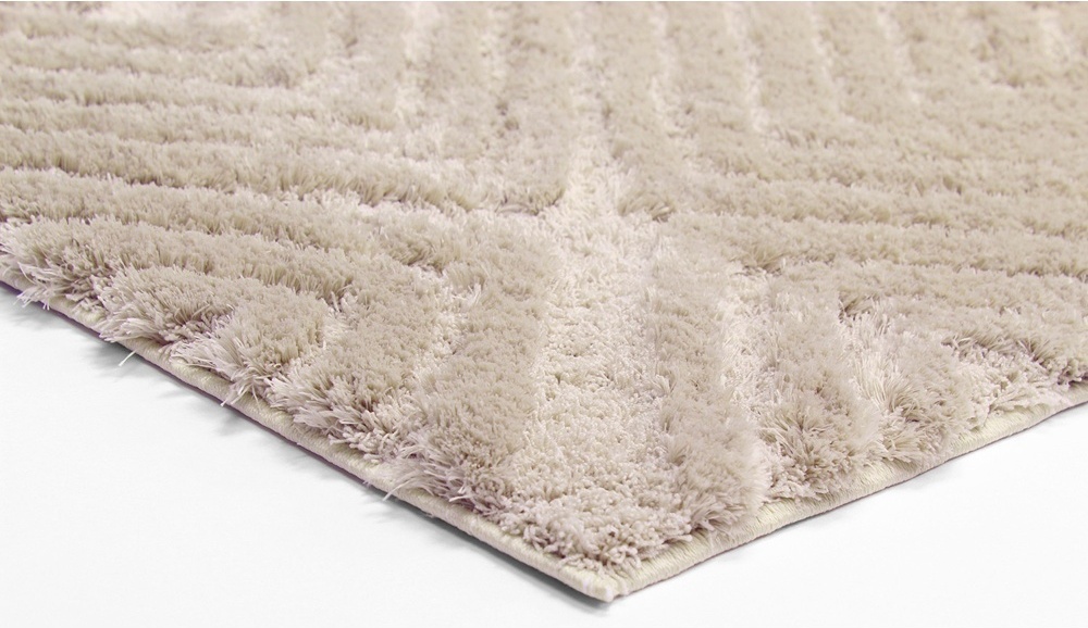 Tappeto a pelo lungo 'Monti' - Beige