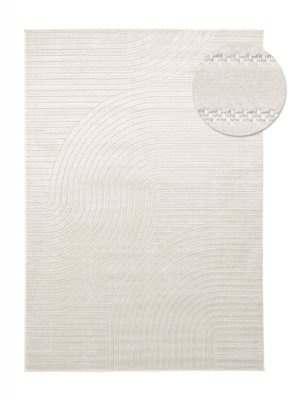 Tappeto a pelo lungo 'Shaggy Indoor-Outdoor' - Crema